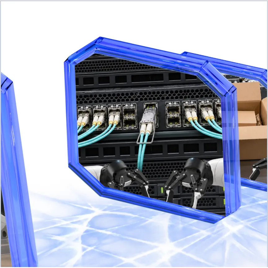 The first pane passes in front of the datacenter concept.